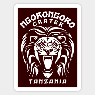 Ngorongoro Crater Conservation Area | Lion Face Magnet